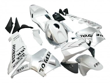 2003-2004 White Silver Black Repsol Honda CBR600RR Motorcycle Fairings Australia