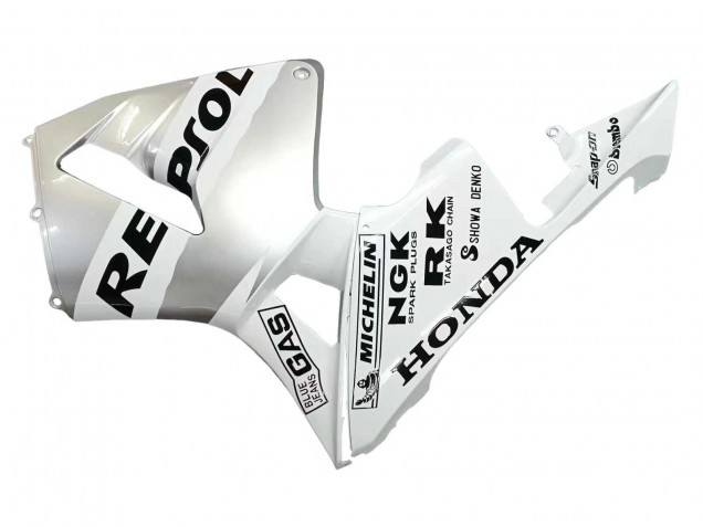 2003-2004 White Silver Black Repsol Honda CBR600RR Motorcycle Fairings Australia
