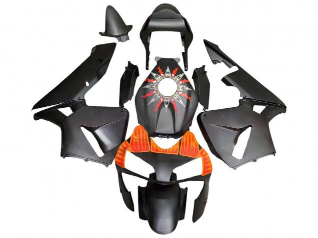 2003-2004 Matte Black Orange Honda CBR600RR Motorcycle Fairings Australia
