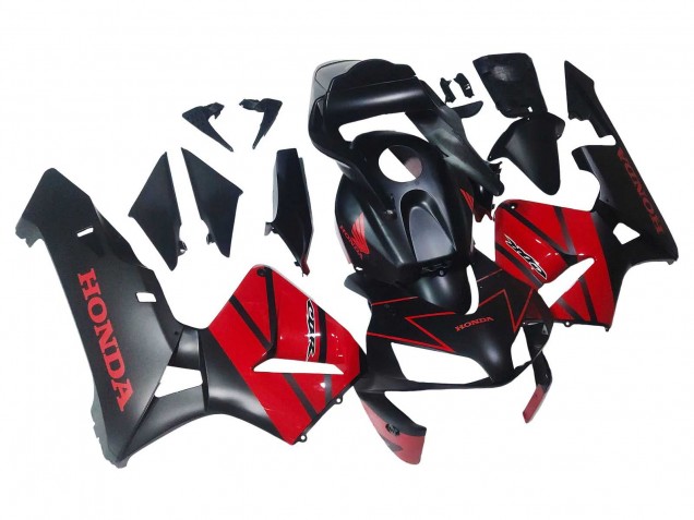 2003-2004 Red Glossy Black Matte Black Honda CBR600RR Motorcycle Fairings Australia