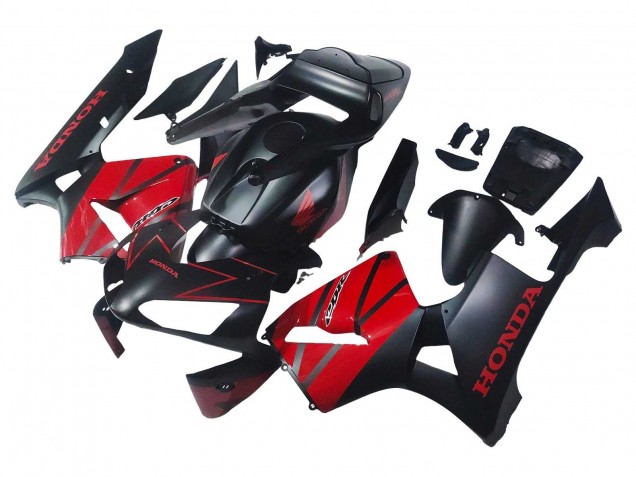 2003-2004 Red Glossy Black Matte Black Honda CBR600RR Motorcycle Fairings Australia