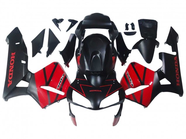 2003-2004 Red Glossy Black Matte Black Honda CBR600RR Motorcycle Fairings Australia