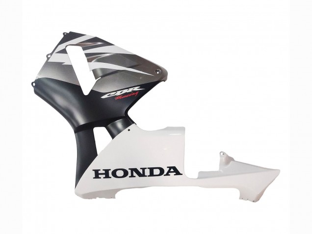 2003-2004 White Matte Black Racing Honda CBR600RR Motorcycle Fairings Australia