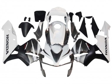 2003-2004 White Matte Black Racing Honda CBR600RR Motorcycle Fairings Australia