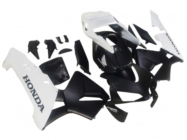 2003-2004 White Matte Black Honda CBR600RR Motorcycle Fairings Australia