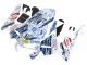 2003-2004 White Blue Red Nastro Azzurro 46 Honda CBR600RR Motorcycle Fairings Australia