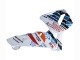 2003-2004 White Blue Red Nastro Azzurro 46 Honda CBR600RR Motorcycle Fairings Australia
