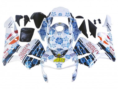 2003-2004 White Blue Red Nastro Azzurro 46 Honda CBR600RR Motorcycle Fairings Australia