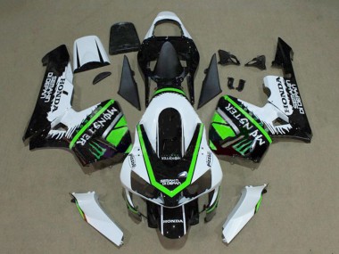 2003-2004 White Green Glossy Black Monster Honda CBR600RR Motorcycle Fairings Australia