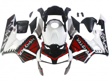2003-2004 White Red Glossy Black Monster Honda CBR600RR Motorcycle Fairings Australia