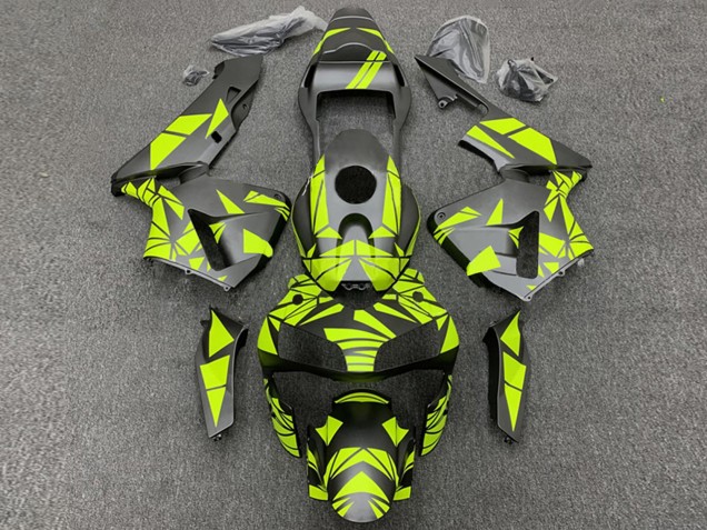 2003-2004 Yellow Matte Black Honda CBR600RR Motorcycle Fairings Australia