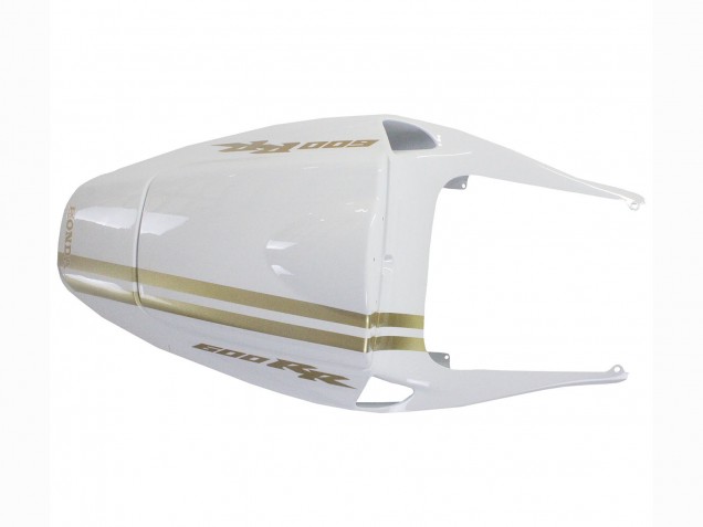 2005-2006 White Gold Honda CBR600RR Motorcycle Fairings Australia