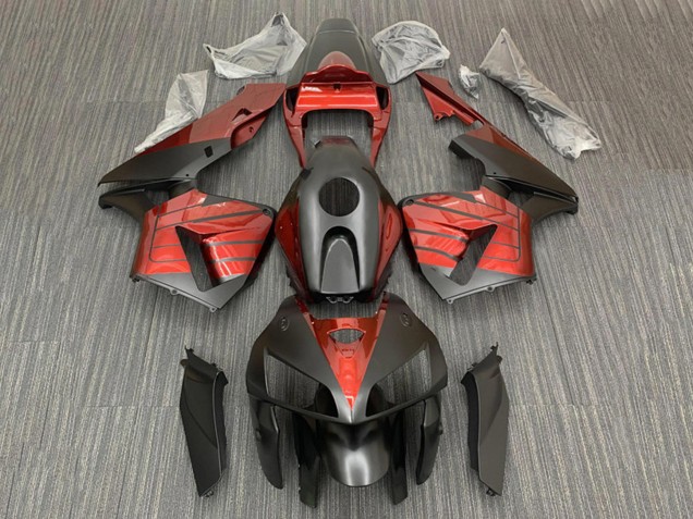 2005-2006 Black Red Honda CBR600RR Motorcycle Fairings Australia