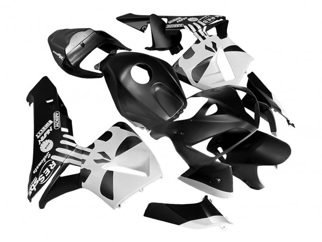 2005-2006 Black White Honda CBR600RR Bike Fairings Australia