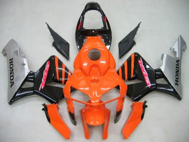 2005-2006 Orange Black Silver Honda CBR600RR Motorcycle Fairings Australia