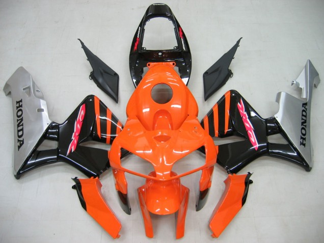 2005-2006 Orange Black Silver Honda CBR600RR Motorcycle Fairings Australia