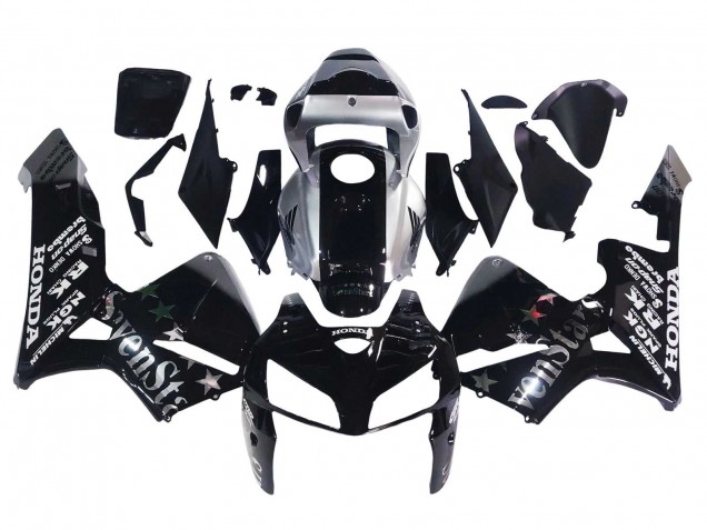2005-2006 Black Silver SevenStars Honda CBR600RR Motorcycle Fairings Australia