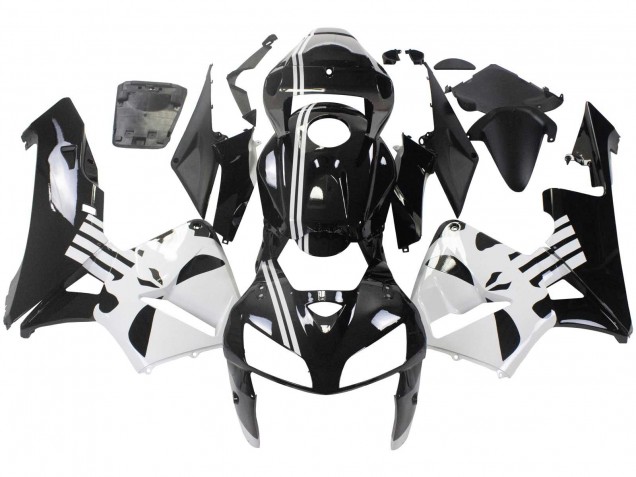 2005-2006 Black White Honda CBR600RR Motorcycle Fairing Australia