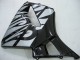2005-2006 Glossy Black Grey Flame Honda CBR600RR Motorcycle Fairings Australia