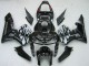 2005-2006 Glossy Black Grey Flame Honda CBR600RR Motorcycle Fairings Australia