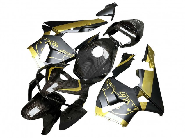 2005-2006 Black Gold Carbon Fiber Honda CBR600RR Motorcycle Fairings Australia