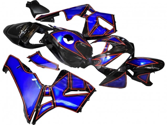 2005-2006 Blue Black with Red Line Honda CBR600RR Motorcycle Fairings Australia