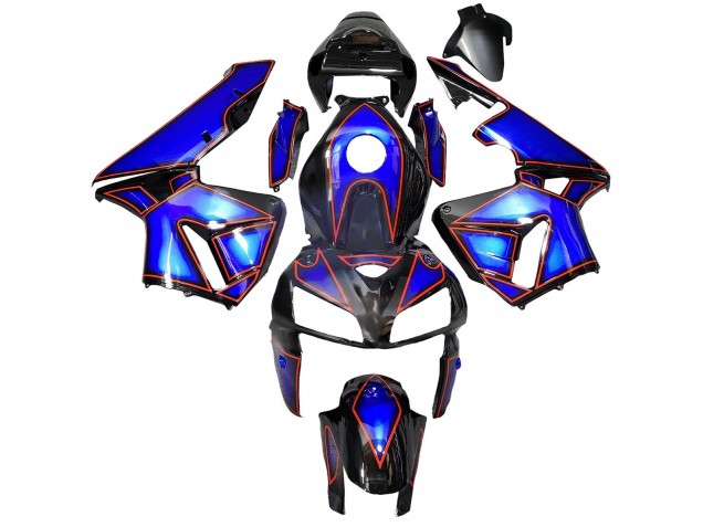 2005-2006 Blue Black with Red Line Honda CBR600RR Motorcycle Fairings Australia