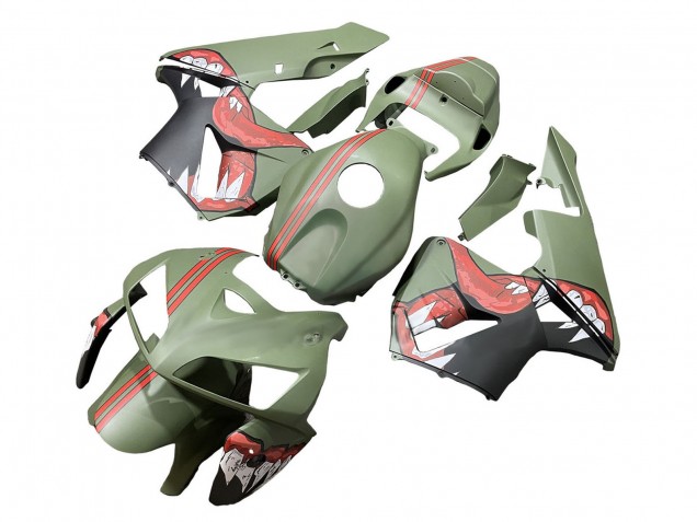 2005-2006 Green Red Shark Honda CBR600RR Motorcycle Fairings Australia