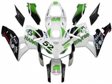 2005-2006 Green White Black hannspree 52 Honda CBR600RR Motorcycle Fairings Australia