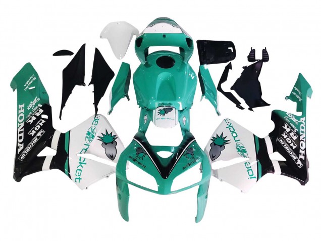 2005-2006 Light Green White Glossy Black Joe Rocket Honda CBR600RR Motorcycle Fairings Australia