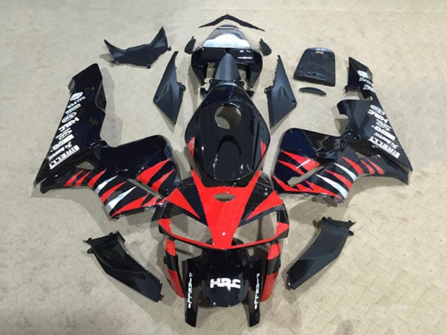 2005-2006 Glossy Black Red White HRC Honda CBR600RR Motorcycle Fairings Australia