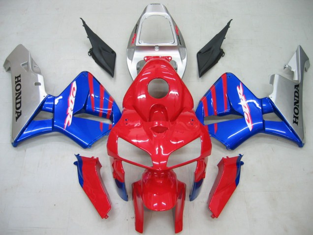 2005-2006 Red Blue Silver Honda CBR600RR Motorcycle Fairings Australia