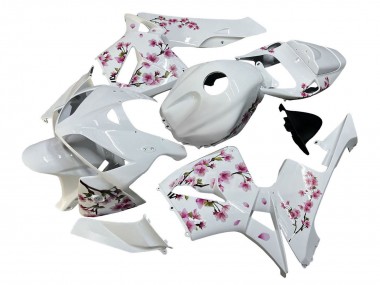 2005-2006 White with Cherry Blossom Honda CBR600RR Motorcycle Fairings Australia