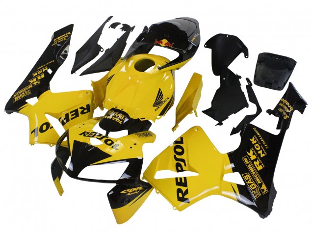 2005-2006 Yellow Black Repsol Honda CBR600RR Motorcycle Fairings Australia