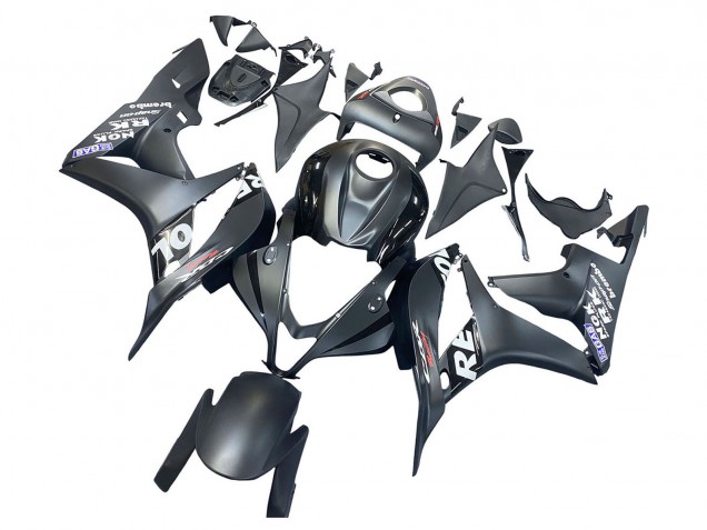 2007-2008 Matte Black White Repsol Honda CBR600RR Motorcycle Fairing Australia