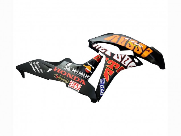 2007-2008 Matte Black Orange Red Rossi Repsol 46 Honda CBR600RR Motorcycle Fairings Australia