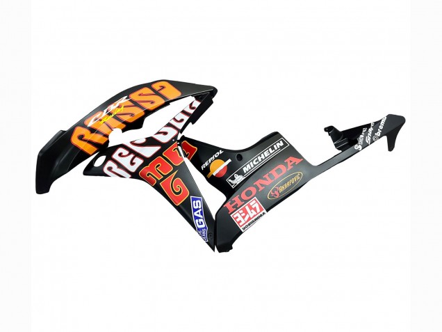 2007-2008 Matte Black Orange Red Rossi Repsol 46 Honda CBR600RR Motorcycle Fairings Australia