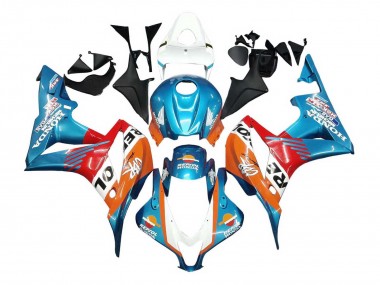 2007-2008 Orange White Red Blue Repsol Honda CBR600RR Motorcycle Fairings Australia