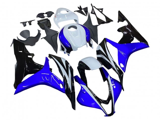 2007-2008 White Blue Glossy Black Honda CBR600RR Motorcycle Fairing Australia