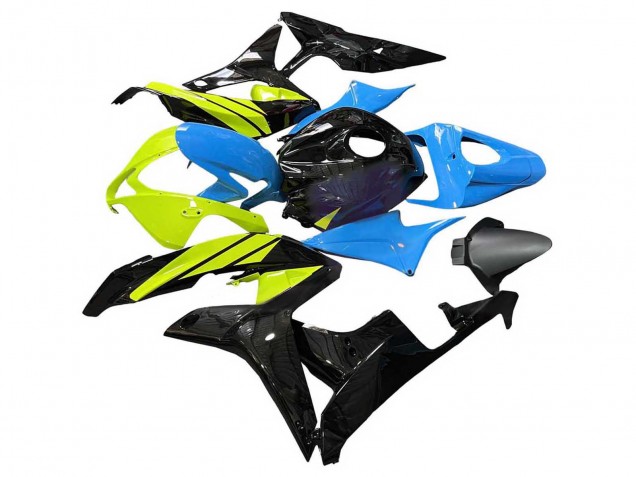 2007-2008 Blue Yellow Glossy Black Honda CBR600RR Motorcycle Fairings Australia