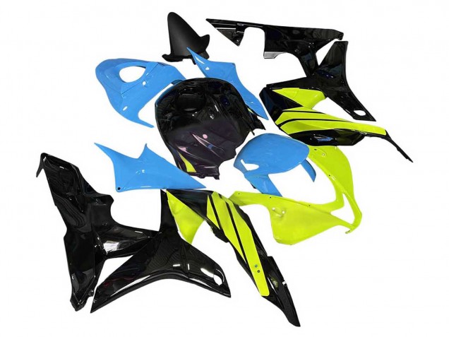 2007-2008 Blue Yellow Glossy Black Honda CBR600RR Motorcycle Fairings Australia
