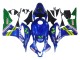 2007-2008 Blue Green MoviStar Castrol Honda CBR600RR Motorcycle Fairings Australia