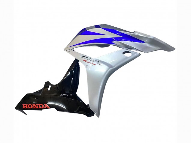 2007-2008 Silver Blue Glossy Black Racing Honda CBR600RR Motorcycle Fairings Australia