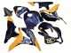 2007-2008 Orange Dark Blue Trick Star 06 Honda CBR600RR Motorcycle Fairings Australia