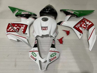 2007-2008 White Green Red Castrol Honda CBR600RR Motorcycle Fairings Australia