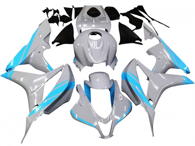 2007-2008 Glossy Grey Light Blue Honda CBR600RR Motorcycle Fairings Australia