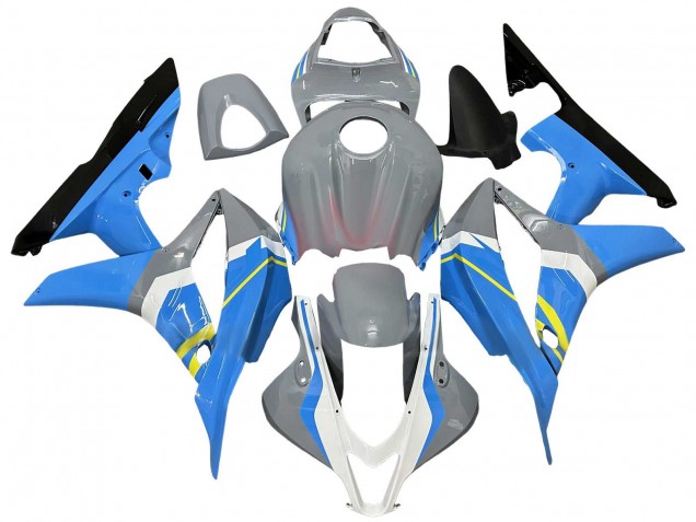 2007-2008 Nardo Grey Blue White Glossy Black Honda CBR600RR Motorcycle Fairings Australia