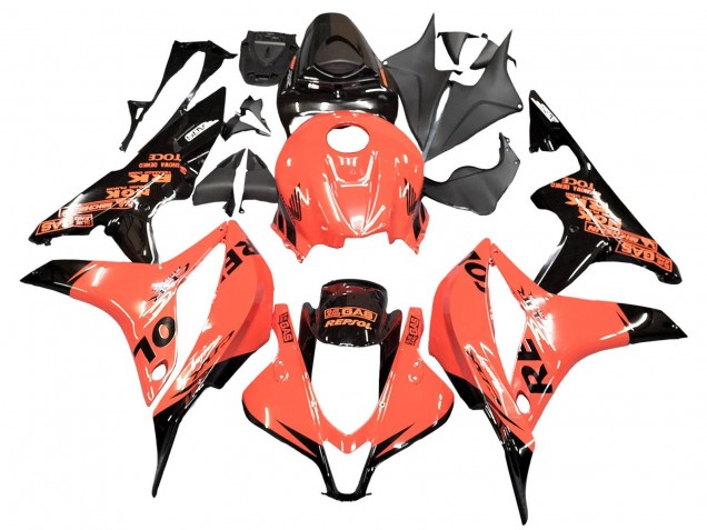 2007-2008 Orange Glossy Black Repsol Honda CBR600RR Motorcycle Fairings Australia