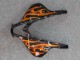 2007-2008 Glossy Black Orange Flame Honda CBR600RR Motorcycle Fairings Australia