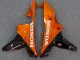 2007-2008 Glossy Black Orange Flame Honda CBR600RR Motorcycle Fairings Australia